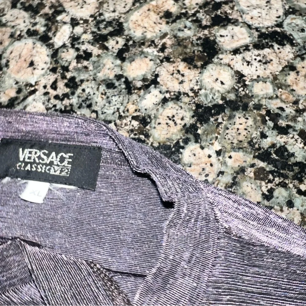 Versace Classic V 2 Men’s Charcoal V-Neck Top